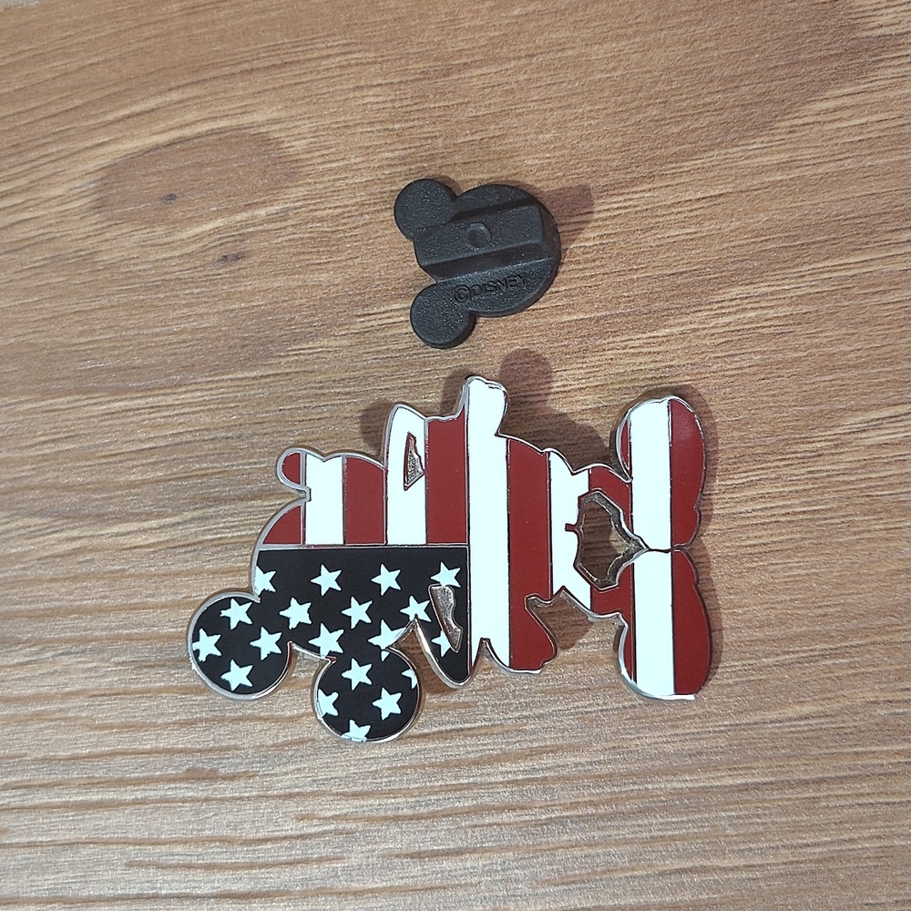 Disney Parks Mickey Mouse American Flag Pin - Picture 5 of 5